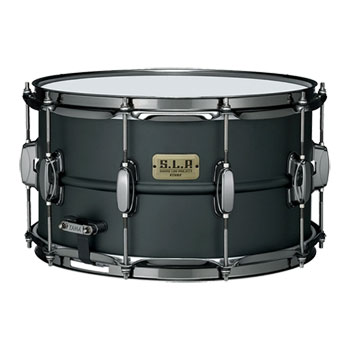 Tama S.L.P. Big Black Steel 14"x8" Snare Drum - Matte Black