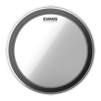 Evans EMAD Clear Bass Drum Head, 22 Inch