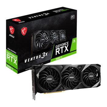 MSI NVIDIA GeForce RTX 3060 Ti 8GB VENTUS 3X 8GD6X OC Ampere Graphics ...