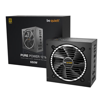 be quiet! Pure Power 12 M 650 Watt 80+ Gold Fully Modular ATX3.0 PSU/Power Supply