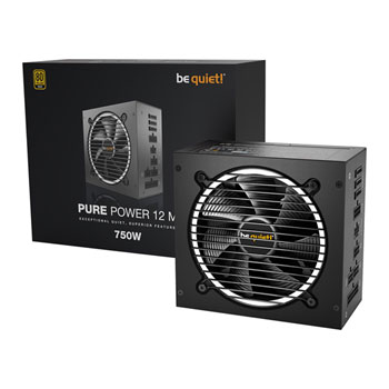 be quiet! Pure Power 12 M 750 Watt 80+ Gold Fully Modular PCIe 5 ATX3.0 PSU/Power Supply : image 1