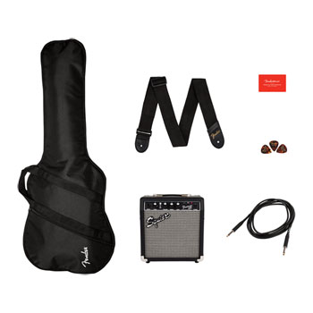 Squier stratocaster electric guitar pack discount
