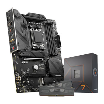MSI MAG B650 TOMAHAWK WIFI + AMD Ryzen 7 7700X CPU + 32GB Corsair