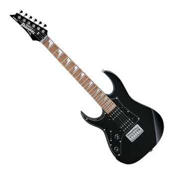 Ibanez GRGM21L-BKN Left-Handed Small Scale Electric Guitar - Black Nig