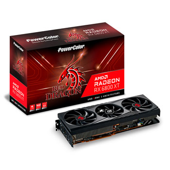 PowerColor AMD Radeon RX 6800 XT Red Dragon 16GB Refurbished Graphics Card