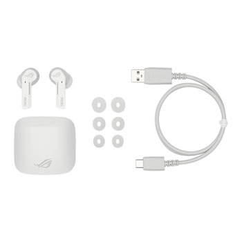 ASUS ROG Cetra True Moonlight White In-Ear Wireless Gaming Headphones : image 4