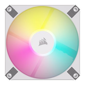 Corsair AF120 SLIM RGB White Single Small Form Factor 120mm PWM Fan : image 2