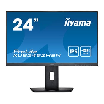 iiyama ProLite XUB2492HSN-B5 24" Full HD 75Hz IPS USB-C Dock Monitor : image 1