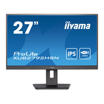 iiyama ProLite XUB2792HSN-B5 27" WQHD 75Hz IPS USB-C Dock Monitor : image 1