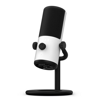 NZXT Capsule Mini Cardioid USB Gaming/Streaming Microphone- White
