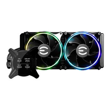 EVGA CLCx 240mm All-In-One RGB LCD CPU Liquid Cooler : image 2