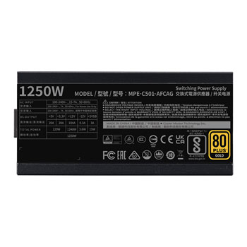 Cooler Master MWE Gold V2 1250W ATX3.0 Fully Modular 80+ Gold Black PSU/Power Supply : image 3