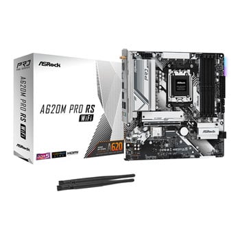 AsRock AMD A620M PRO RS WIFI Micro ATX DDR5 Motherboard LN136011