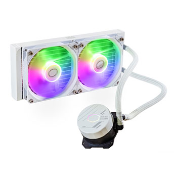 Cooler Master 240mm MasterLiquid 240L Core ARGB White Intel/AMD CPU Liquid Cooler