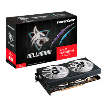 PowerColor AMD Radeon RX 7600 HELL HOUND 8GB RDNA3 Graphics Card : image 1