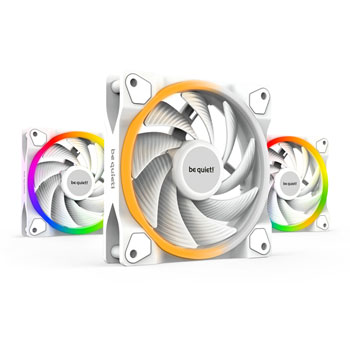 be quiet! Light Wings White 120mm ARGB PWM High Speed Triple Fan Pack : image 2