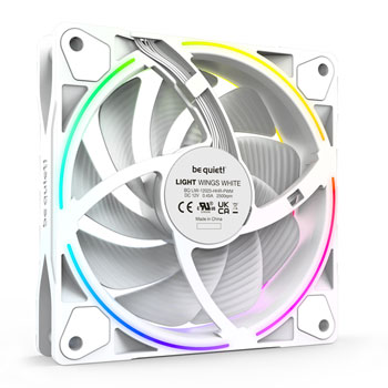 be quiet! Light Wings White 120mm ARGB PWM High Speed Triple Fan Pack : image 4
