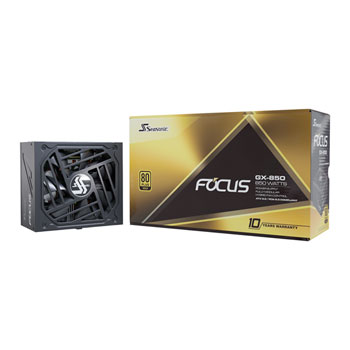 Seasonic Focus GX 850W Fully Modular 80+ Gold PCIE 5.0 ATX 3.0 Power Supply/PSU : image 1