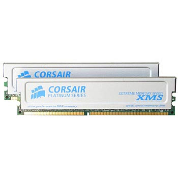 Barrette Mémoire ADATA DDR400 PC3200 2GB (2x1GB) CL3 - AD1400001GMU