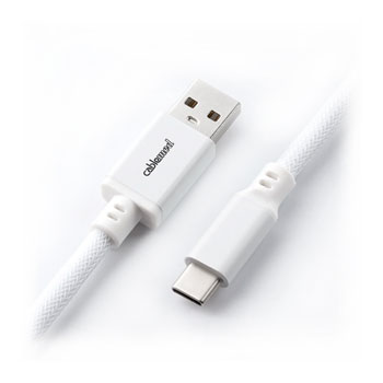 CableMod Pro 150cm White Coiled Keyboard Cable : image 2