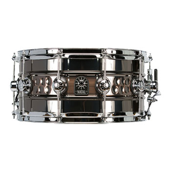 Natal 13" x 7" Beaded/Hammered Steel Snare Drum