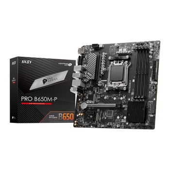 MSI PRO B650-P WIFI AM5 AMD B650 SATA 6Gb/s DDR5 Ryzen 7000 ATX Motherboard  