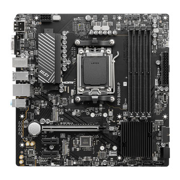 MSI AMD Ryzen PRO B650M-P AM5 PCIe 4.0 DDR5 MicroATX Motherboard ...