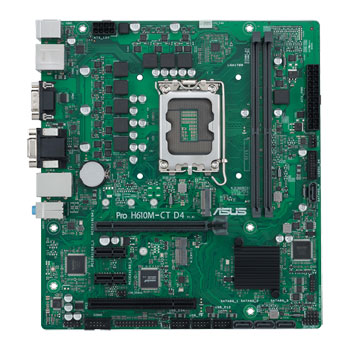 ASUS Intel PRO H610M-CT D4-CSM Micro-ATX Motherboard : image 2