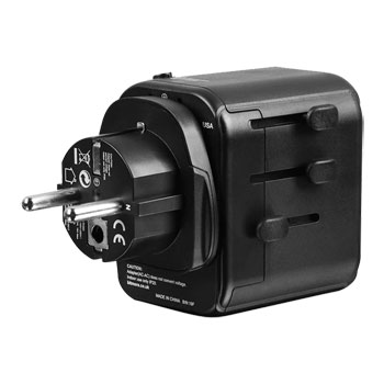 Bitmore World to World International Travel Charger with 2 USB A Charging Ports 175+ Countries : image 2