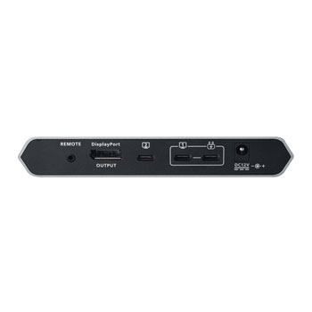 ATEN 2 Port 4K DisplayPort USB C KVM Dock Switch with Power Pass