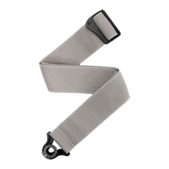 D'Addario Auto Lock Polypro Guitar Strap, Silver
