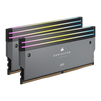Corsair DOMINATOR Titanium RGB Grey 64GB 6000MHz AMD EXPO DDR5 Memory Kit : image 1
