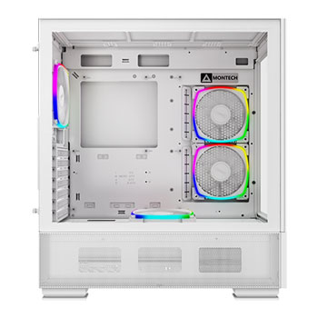 Montech SKY TWO White Mid Tower PC Case with 4x ARGB Fans : image 2