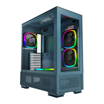 Montech SKY TWO Blue Mid Tower PC Case with 4x ARGB Fans : image 1