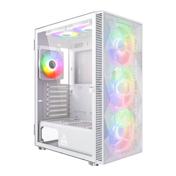 Montech X3 MESH White High Airflow Tempered Glass Gaming Case ATX inc 6x RGB Fans