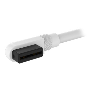 CORSAIR iCUE LINK 600mm Straight/Slim 90° Cable - White : image 4