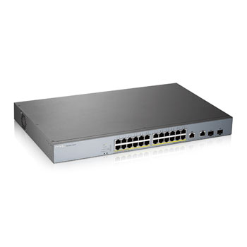 Zyxel 24-Port GS1350-26HP Smart Managed PoE Gigabit Switch with GbE Up