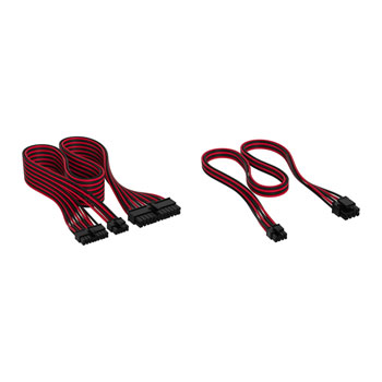 Corsair Premium Black/Red Individually Sleeved Standard Kit Type-5 PSU Cables