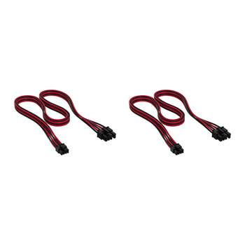 Corsair Premium Black/Red Individually Sleeved Standard Kit Type-5 PSU Cables : image 2