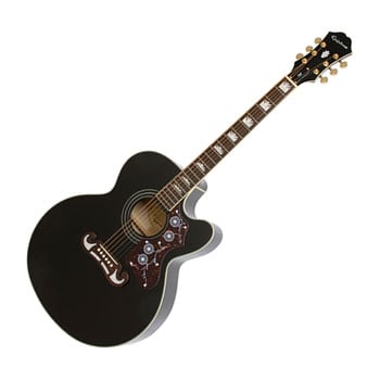 Epiphone J-200EC Studio Acoustic-Electric Guitar - Black