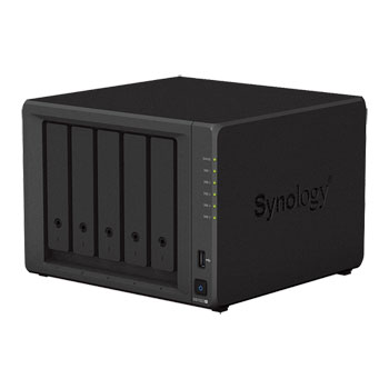Synology 5 Bay DS1522+ Desktop NAS Unit with 2 M.2 Slots + 5x 12TB Synology HAT3300 HDD : image 1