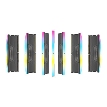 Corsair Vengeance RGB Grey 64GB 6000MHz AMD EXPO DDR5 Memory Kit : image 4