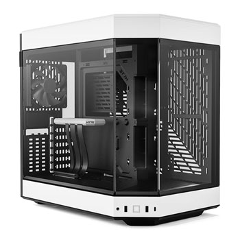HYTE Y60 White 3-Piece Tempered Glass Dual Chamber Mid-Tower ATX Open Box Case : image 1