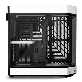 HYTE Y60 White 3-Piece Tempered Glass Dual Chamber Mid-Tower ATX Open Box Case : image 2