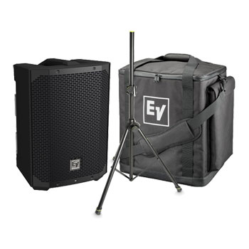 Electrovoice Everse8 Portable PA System, Tote Bag & Stand Bundle
