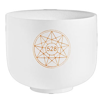 Meinl Sonic Energy Solfeggio Crystal Singing Bowl 8"", Mi 528 Hz, Note C5