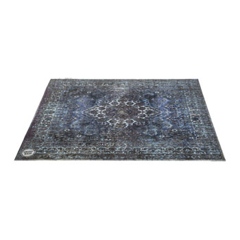 DRUMnBASE Vintage Persian Stage Rug Blue - 185x160cm