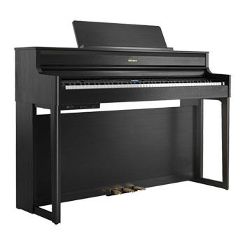 Roland LX705-CH Upright Piano Set with Stand (Charcoal Black)