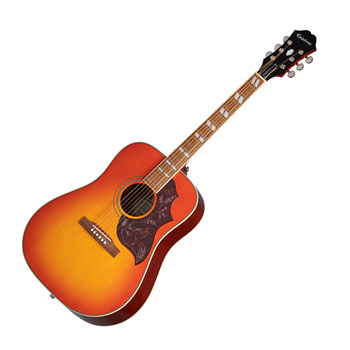 Epiphone Hummingbird Studio Acoustic-Electric Guitar - Faded Cherry Su