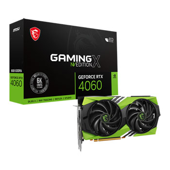 MSI NVIDIA GeForce RTX 4060 8GB GAMING X NV Edition Ada Lovelace Open Box Graphics Card